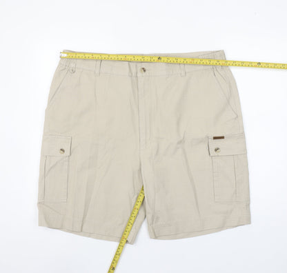 Browning Men's Beige Cargo Shorts Size 40 Cotton Canvas Outdoor