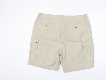 Browning Men's Beige Cargo Shorts Size 40 Cotton Canvas Outdoor