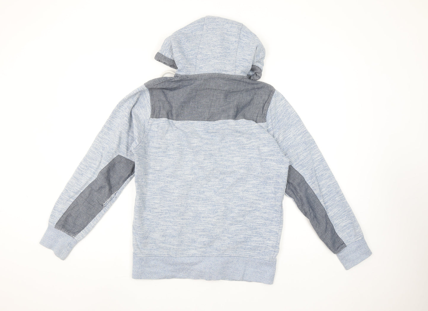 CENTE RED Men's Grey Full Zip Hoodie Small Lightweight Cotton Blend