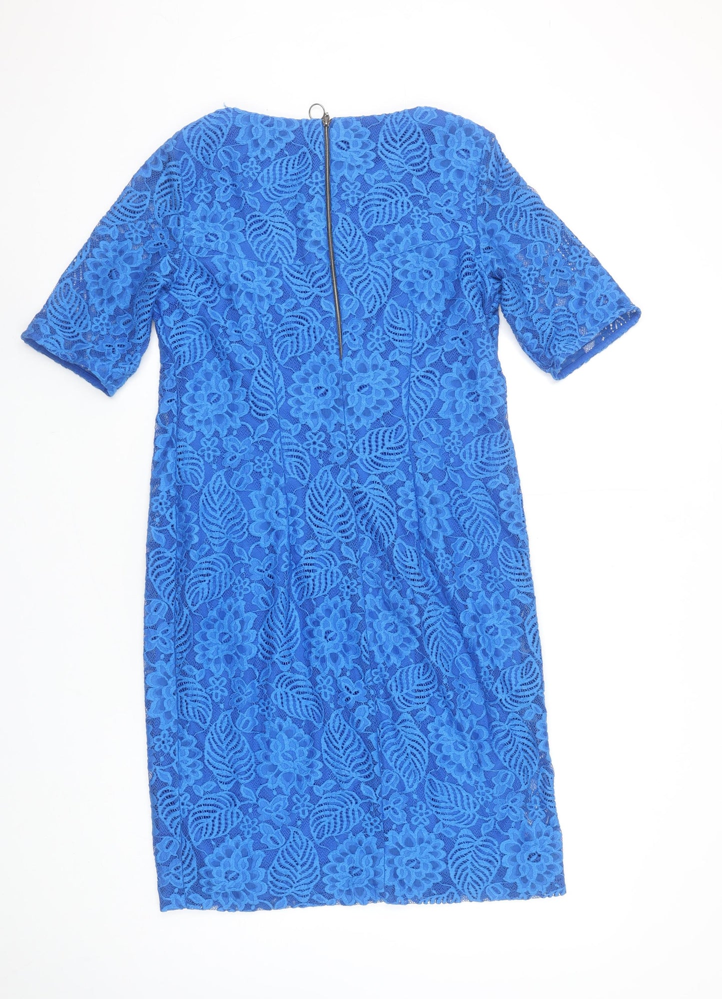 Dunnes Women’s Blue Lace Sheath Knee Length Dress Size 12