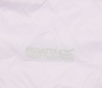 Regatta Girls Purple Hooded Rain Coat 11-12 Years Lightweight Jacket