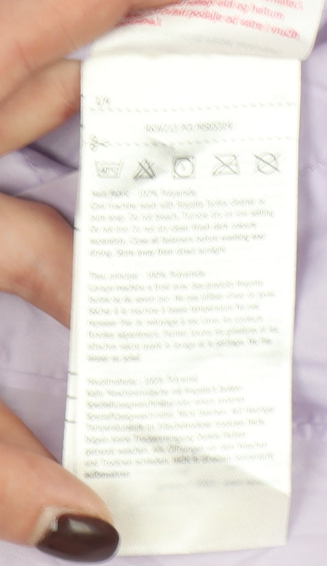 Regatta Girls Purple Hooded Rain Coat 11-12 Years Lightweight Jacket