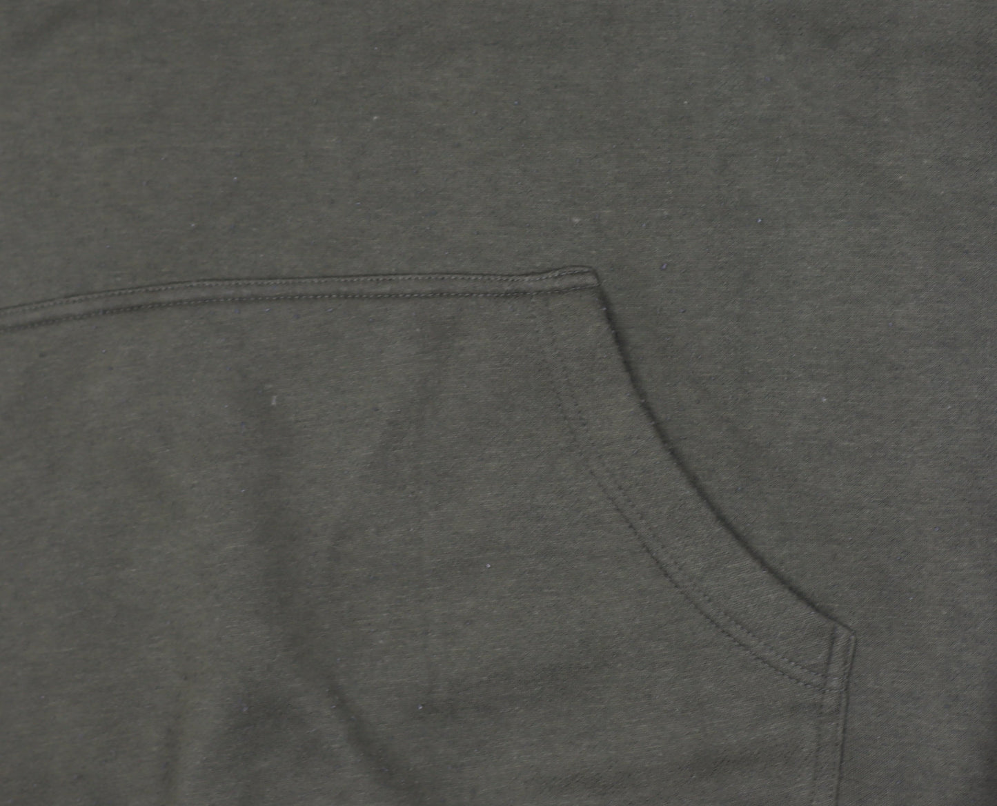 OWOA Men's Green Pullover Hoodie L Fleece Cotton Blend