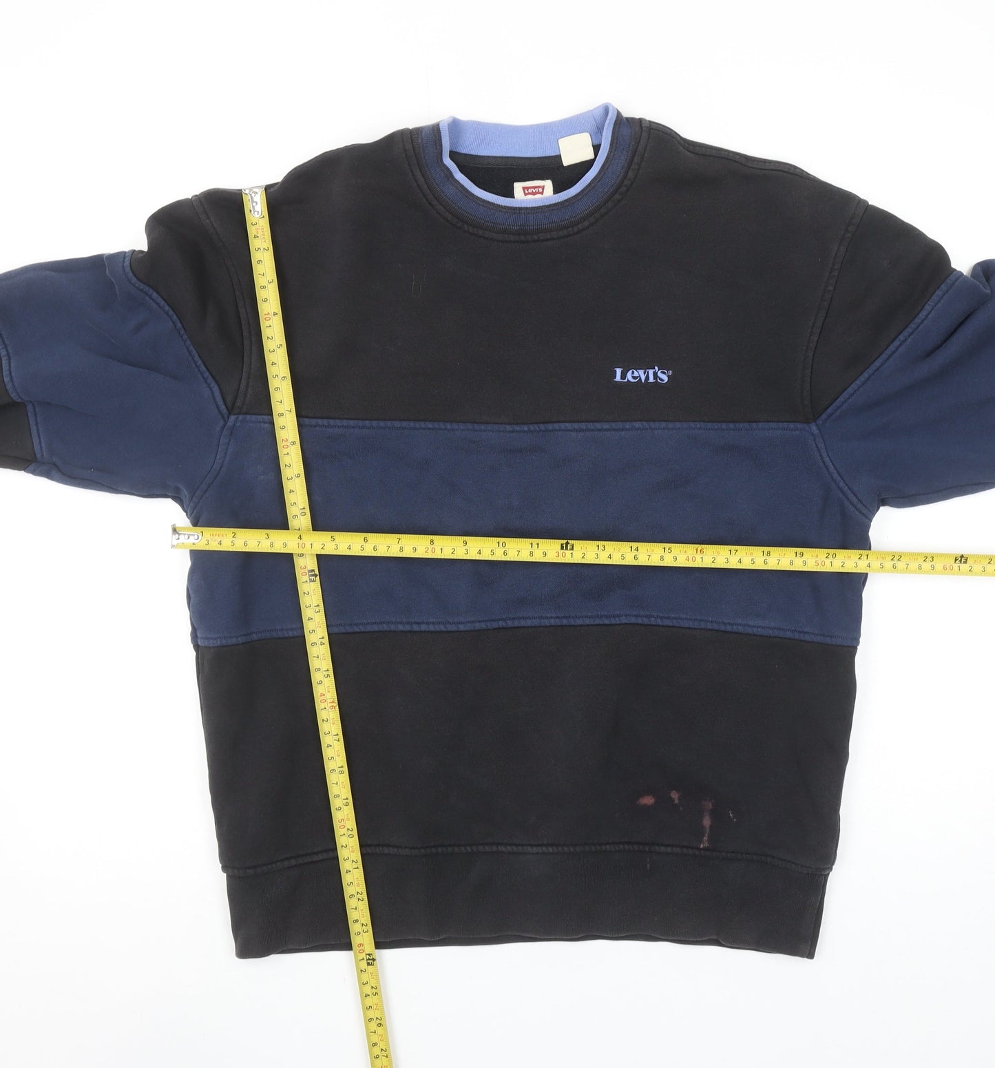 Mens UK Size S Levi's Blue Pullover Sweatshirt