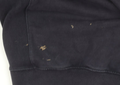 Superdry Women's Black Crew Neck Pullover Sweatshirt UK 8