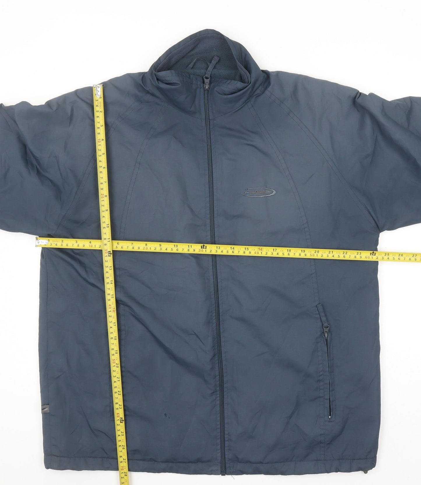 Mountain Life Men's Blue M Full Zip Outdoor Hiking Jacket