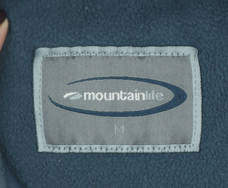 Mountain Life Men's Blue M Full Zip Outdoor Hiking Jacket