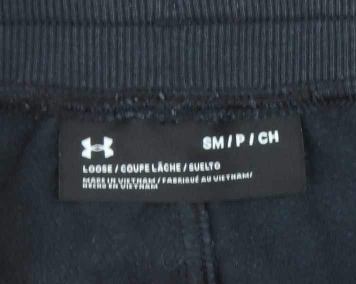 Under Armour Men's Black Jogger Sweatpants Size S Comfortable Tapered Fit