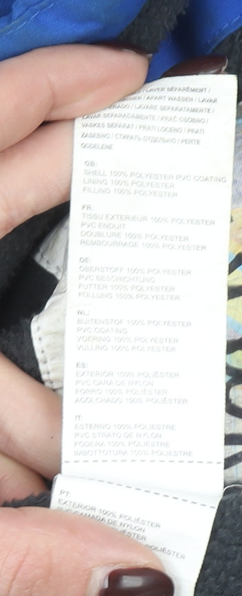 Trespass Boys Blue Waterproof Parka Coat 5-6 Years Hooded Winter Jacket