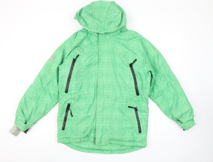 Shredz Green Waterproof Windproof Ski Jacket Teens Size 164 Hooded