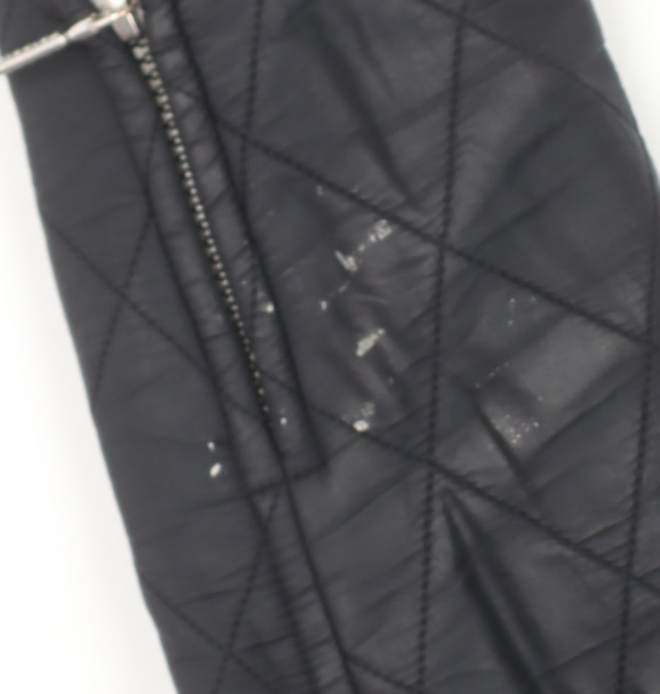 Barbour International Women's Black Quilted Mid-Length Jacket UK 8