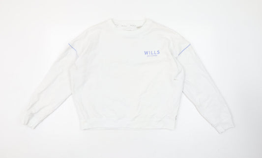 Womens UK Size 10 Jack Wills White Pullover Sweatshirt