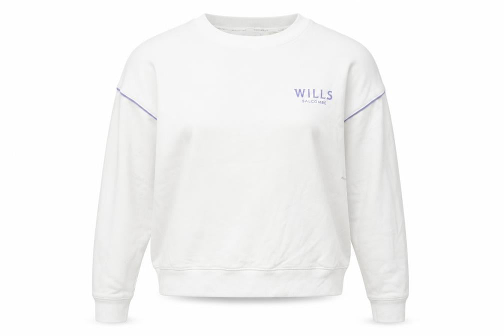 Womens UK Size 10 Jack Wills White Pullover Sweatshirt