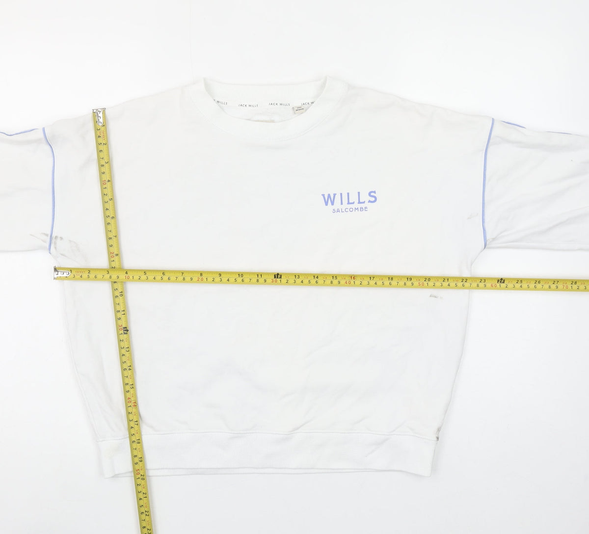 Womens UK Size 10 Jack Wills White Pullover Sweatshirt