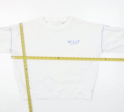 Womens UK Size 10 Jack Wills White Pullover Sweatshirt
