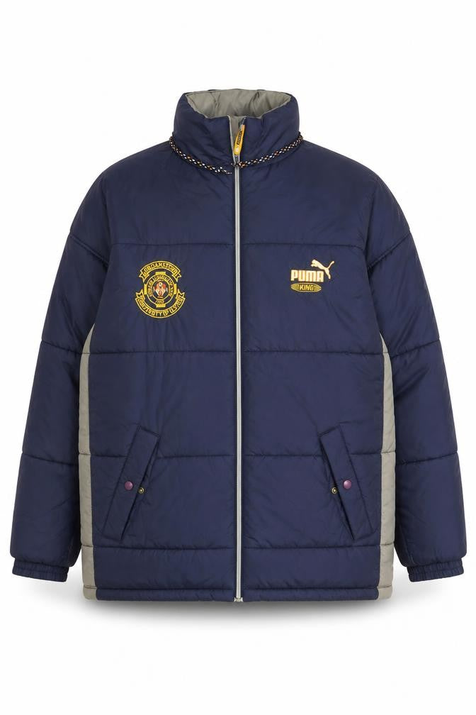 Mens UK Size XL PUMA Blue Puffer Jacket