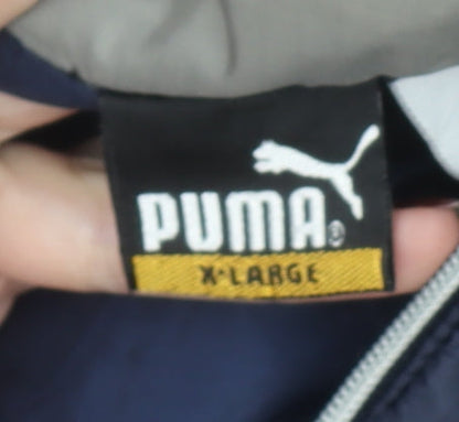 Mens UK Size XL PUMA Blue Puffer Jacket