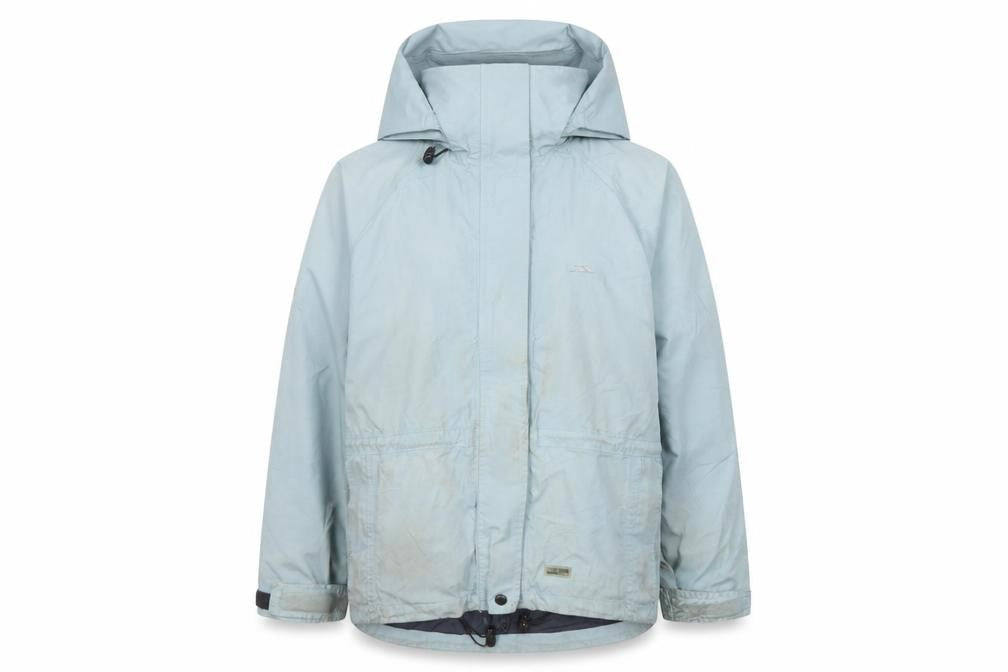 Trespass Womens Blue Waterproof Hooded Rain Jacket Size M