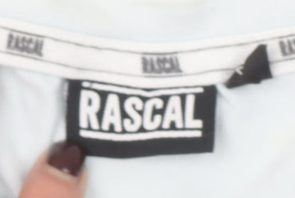 Rascal Boys Blue XL Short Sleeve Slim Fit Cotton Blend T-Shirt with Zip Detail