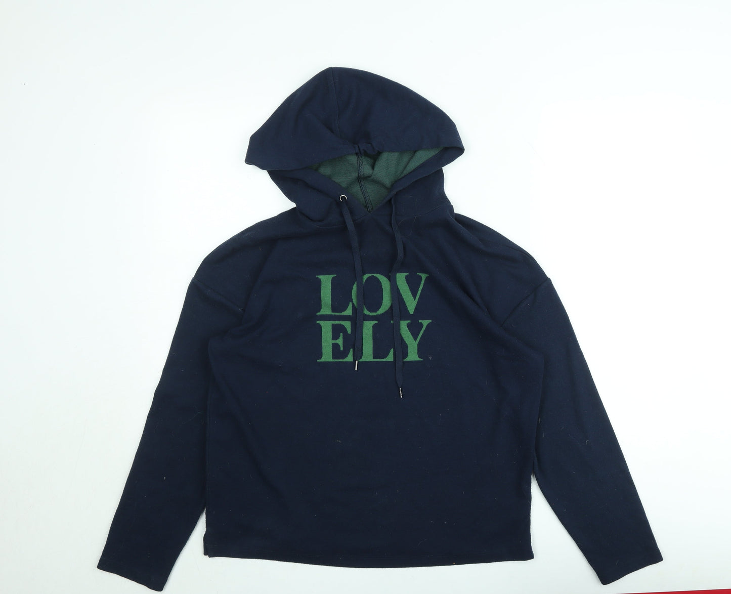 Marks and Spencer Men's Blue 'Lovely' Pullover Hoodie Size M