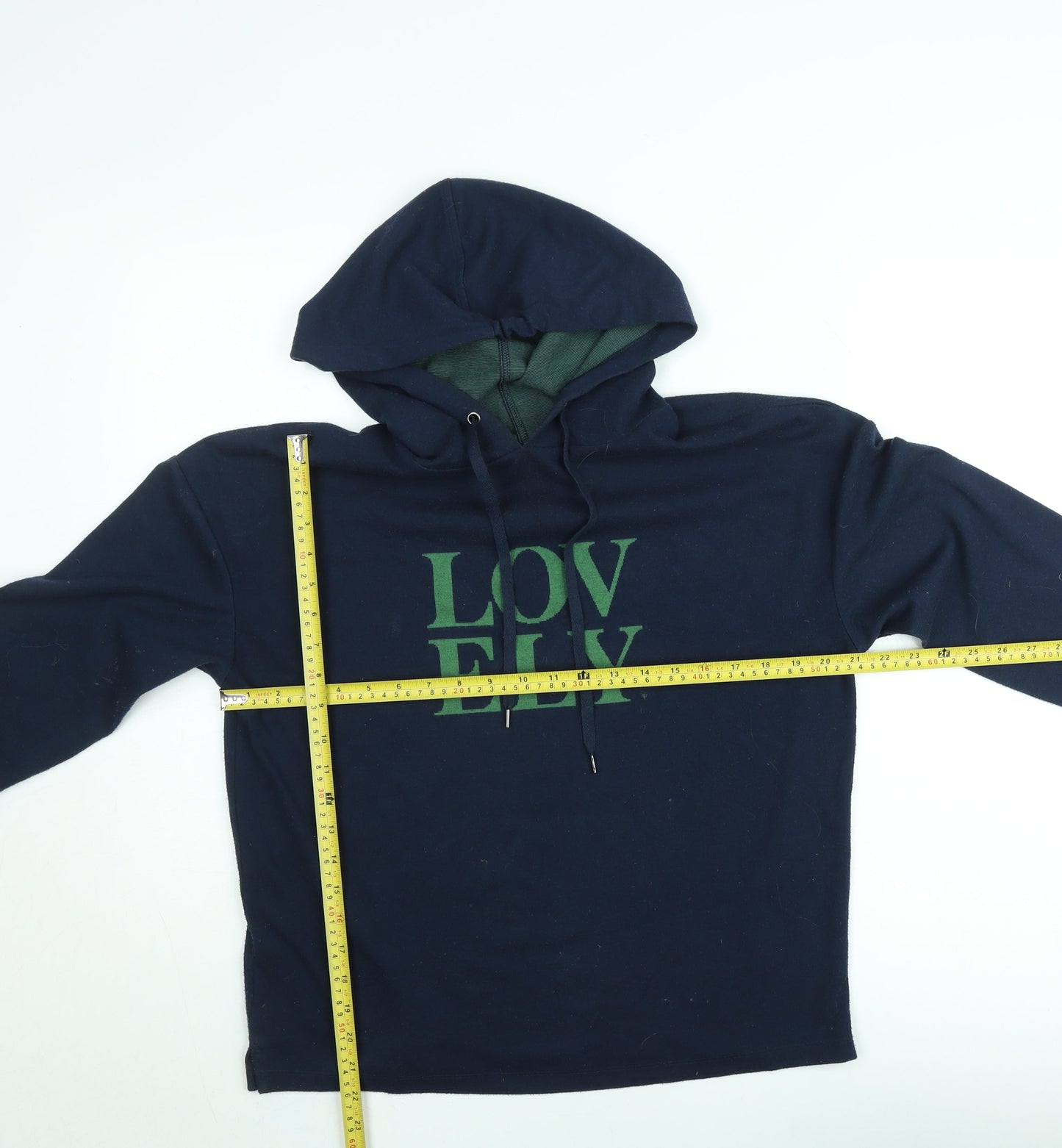 Marks and Spencer Men's Blue 'Lovely' Pullover Hoodie Size M