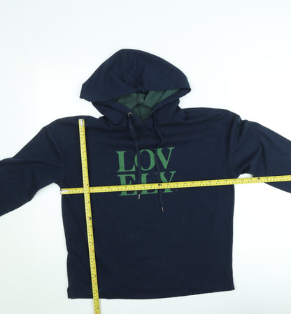 Marks and Spencer Men's Blue 'Lovely' Pullover Hoodie Size M