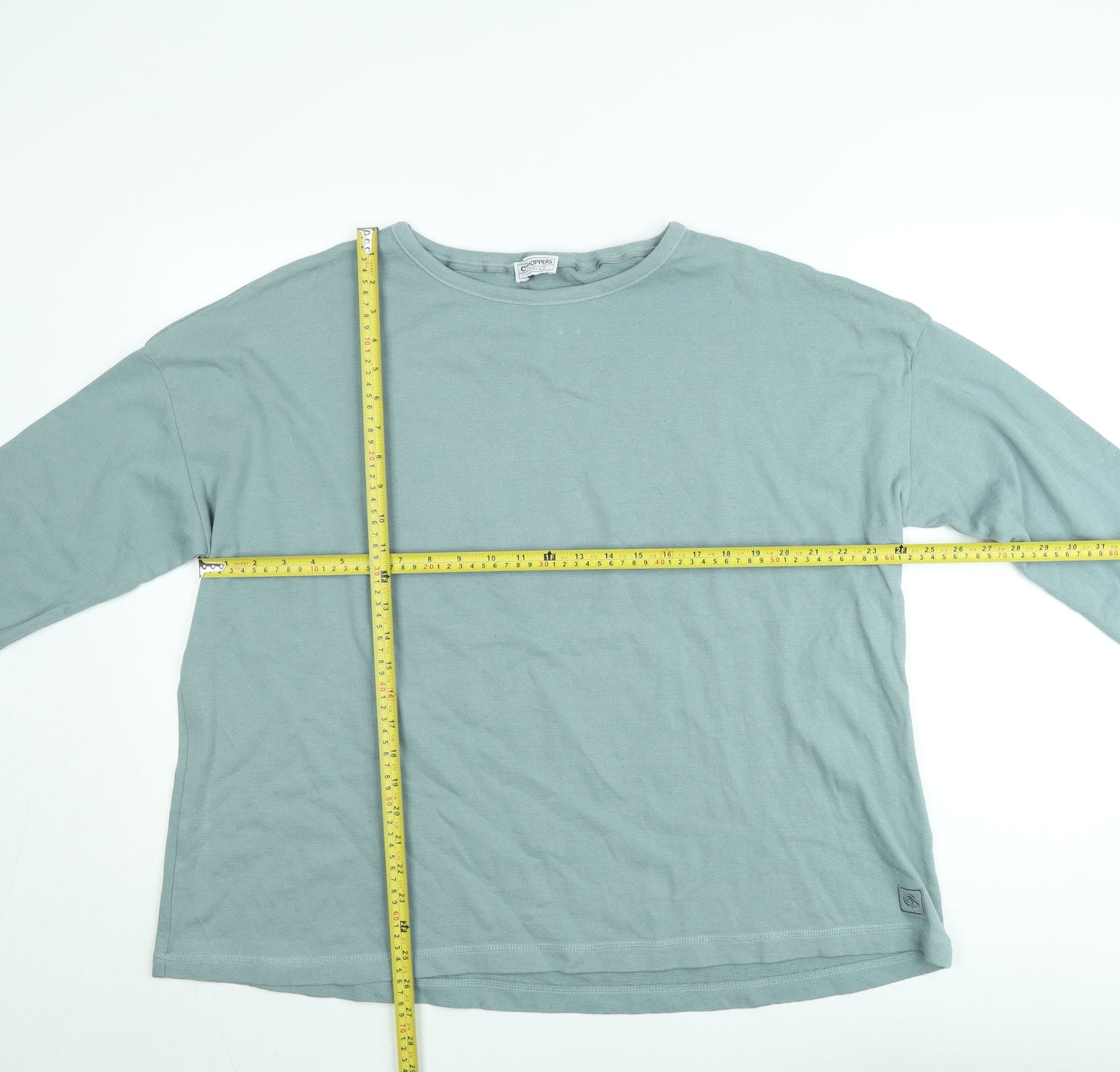 Choppers Women’s Blue Pullover Sweatshirt Size 12 Cotton Long Sleeve