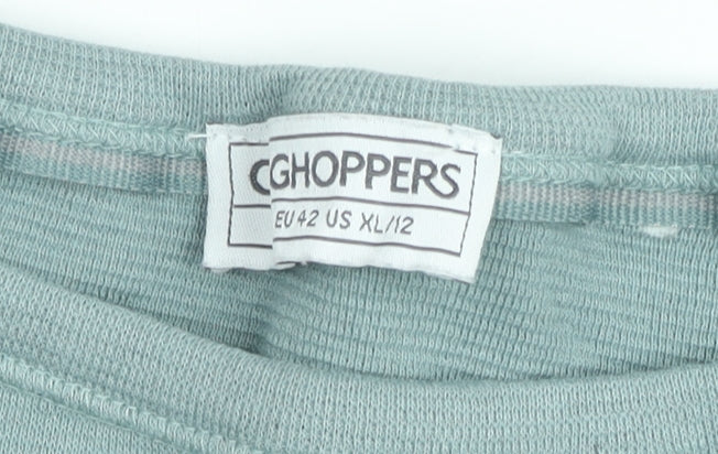Choppers Women’s Blue Pullover Sweatshirt Size 12 Cotton Long Sleeve