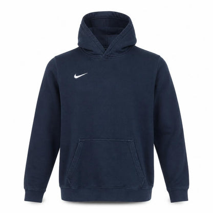 Front view of Nike Teens Blue XL Pullover Hoodie Fleece Sweatshirt