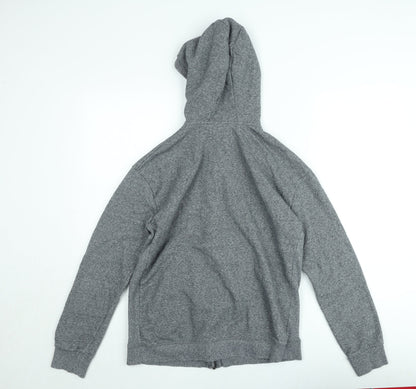 Marks and Spencer Teens Grey Full Zip Hoodie Fleece Lined XS