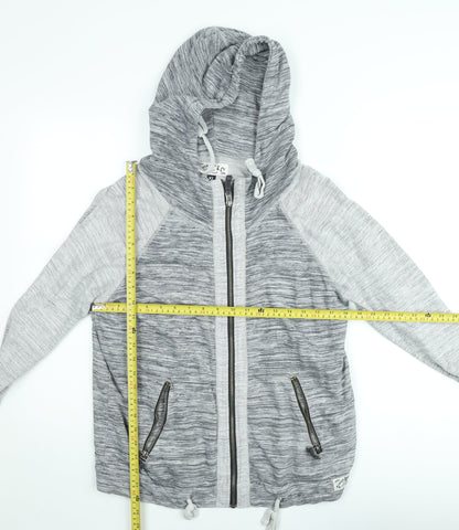 Superdry Men's Grey Full Zip Hoodie XL Regular Fit