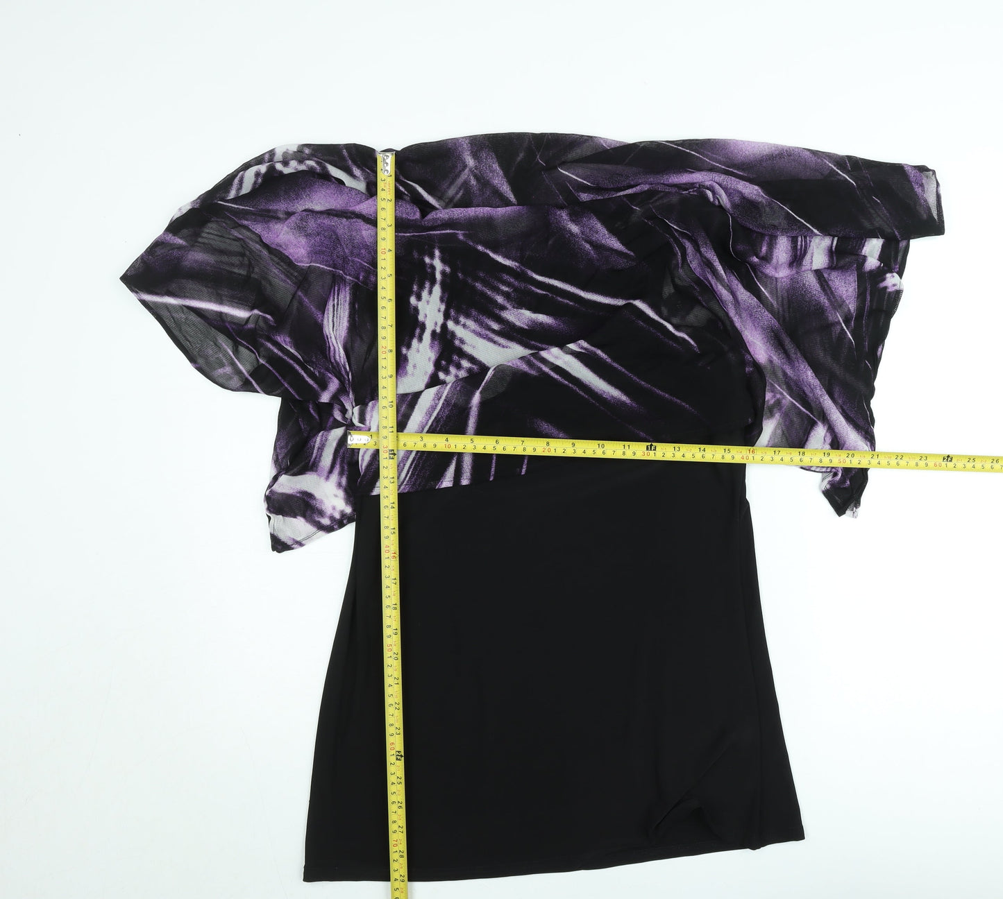 Anne Smith Women’s Black Off Shoulder Wrap Blouse Size 14