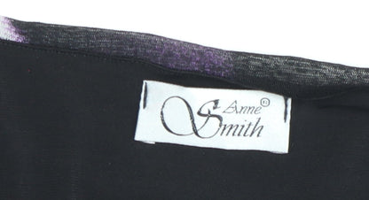 Anne Smith Women’s Black Off Shoulder Wrap Blouse Size 14