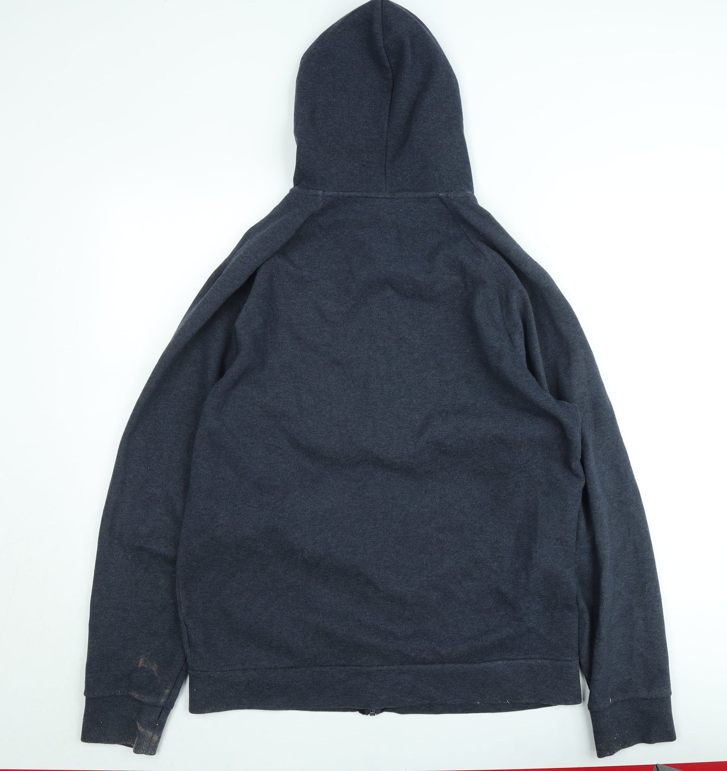 Mens UK Size L adidas Blue Full Zip Hoodie