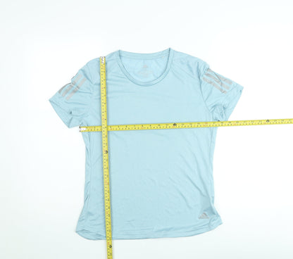 Adidas Womens Blue ClimaCool Running T-Shirt Size M