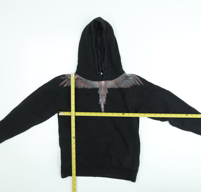 Marcelo Burlon Boys Black Graphic Pullover Hoodie Size 10 Years