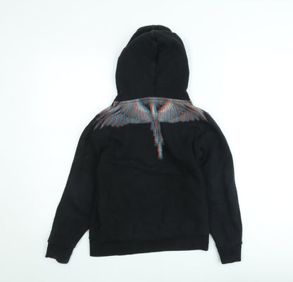Marcelo Burlon Boys Black Graphic Pullover Hoodie Size 10 Years