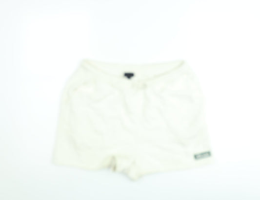 Ellesse Women Ivory Sweat Shorts UK 14 Casual Gym Style