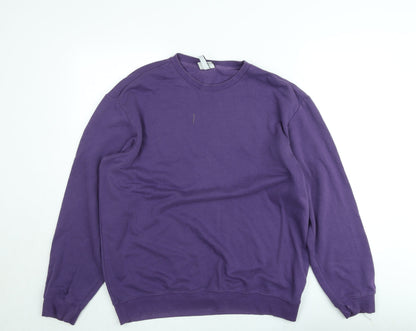 H&M Essentials Women’s Purple Relaxed Fit Sweatshirt Size M