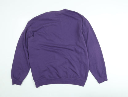 H&M Essentials Women’s Purple Relaxed Fit Sweatshirt Size M
