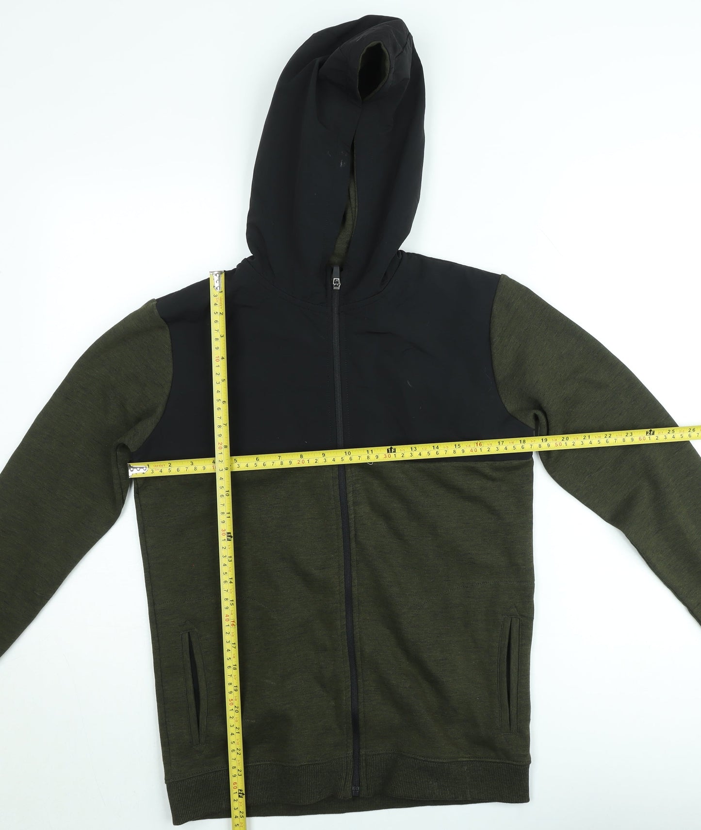 Marks and Spencer Teens Green Full Zip Hoodie Size 164 Hooded Sweatshirt