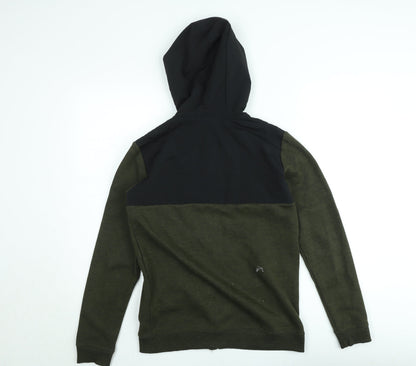 Marks and Spencer Teens Green Full Zip Hoodie Size 164 Hooded Sweatshirt