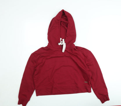 The Roadster Life Co. Women Red Cotton Blend Pullover Hoodie M