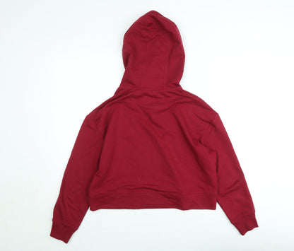 The Roadster Life Co. Women Red Cotton Blend Pullover Hoodie M