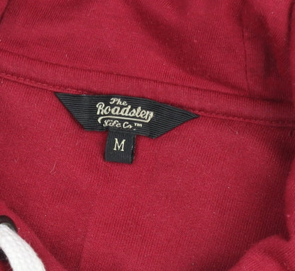 The Roadster Life Co. Women Red Cotton Blend Pullover Hoodie M