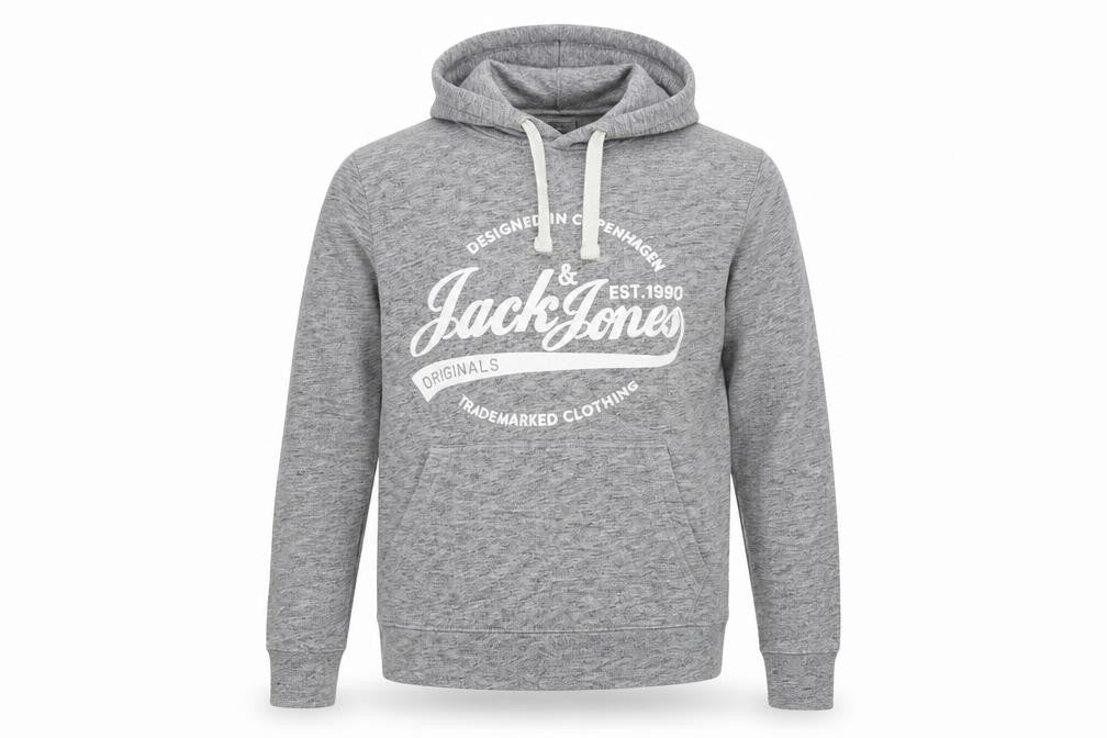 Mens UK Size M JACK & JONES Grey Pullover Hoodie