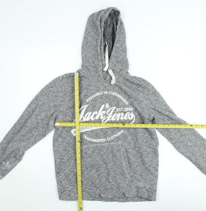 Mens UK Size M JACK & JONES Grey Pullover Hoodie