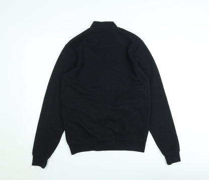 Guide London Men's Black Full Zip Knit Sweatshirt Size S