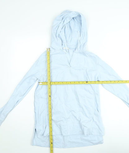 White Stuff Women's Blue Cotton Pullover Hoodie UK 6