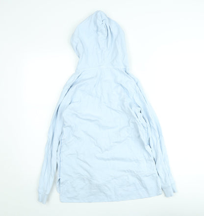 White Stuff Women's Blue Cotton Pullover Hoodie UK 6